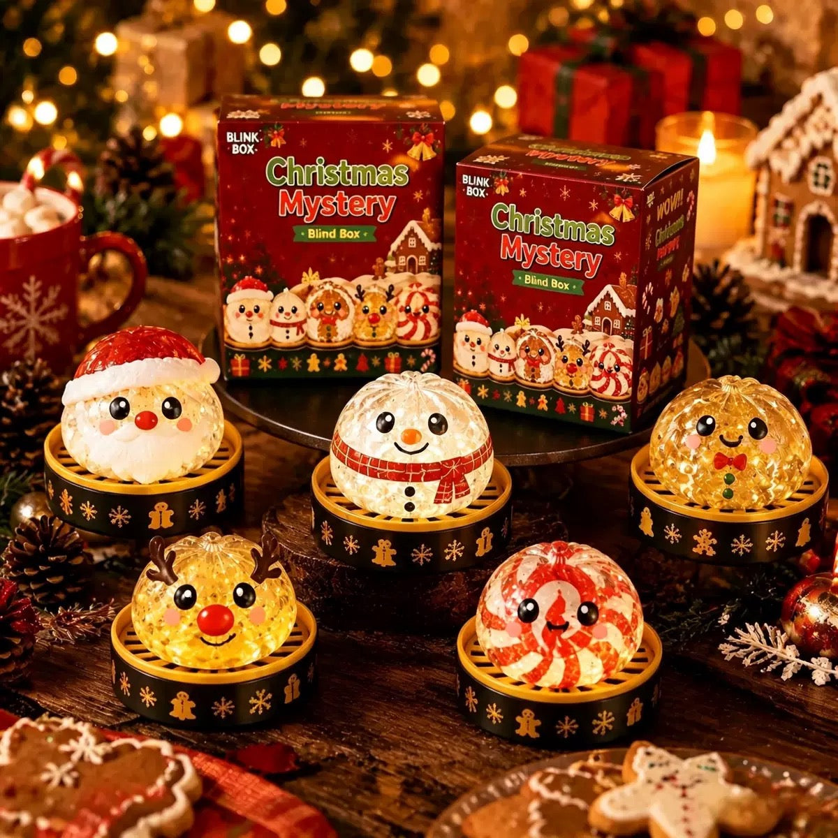 Boîte Mystère Squishy Dumpling Noël - Multicolore - Eliottetloup