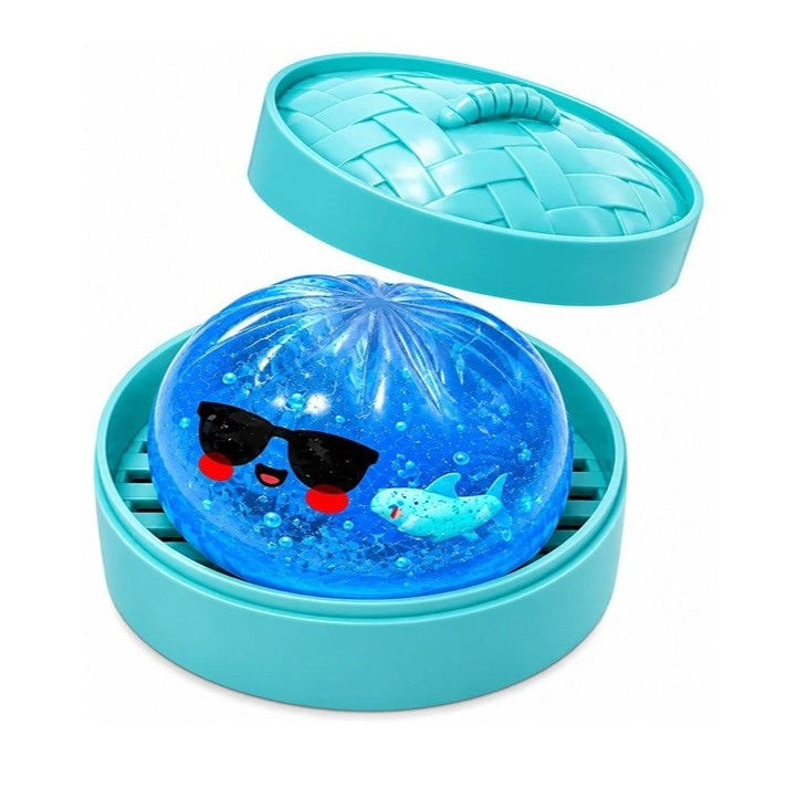 Jouet Squishy Dumpling Édition Requin - Bleu - Eliottetloup